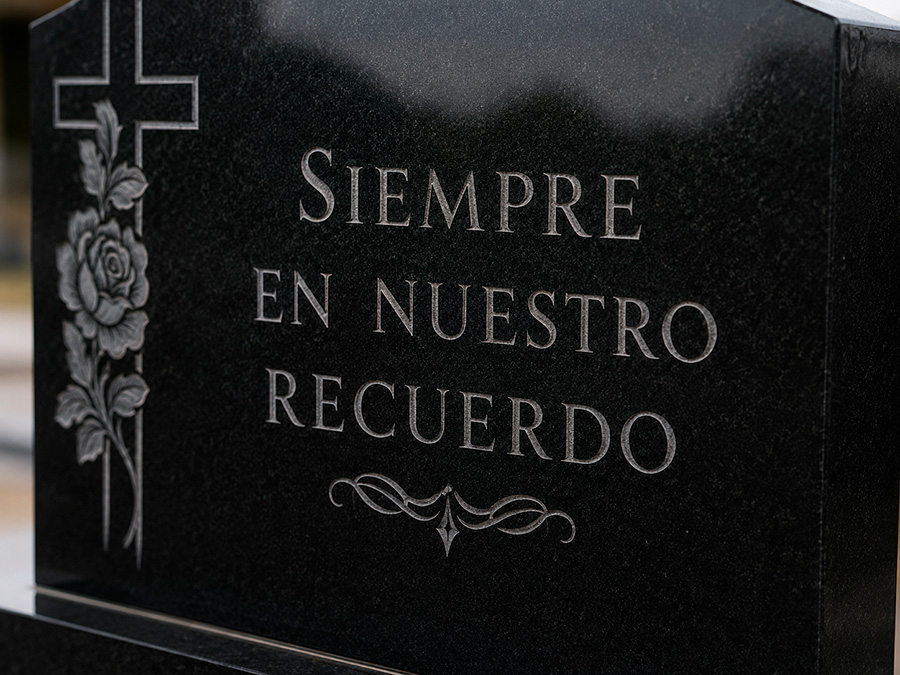 granito negro ochavo lapida